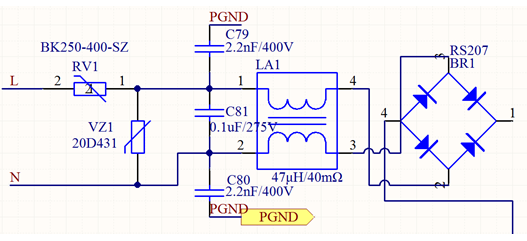 電力儀表電源抗干擾設(shè)計(jì)電路