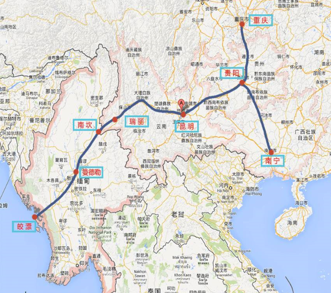 中緬油氣管線線路圖-http://m.jinzhengkj.com.cn/news/1315.html