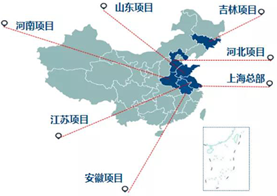 善能生態(tài)目前旗下有10余家全資及控股子公司，分布于全國8個(gè)省市