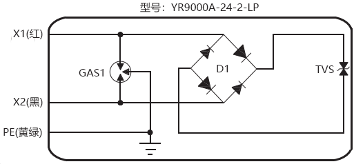 二線制現(xiàn)場儀表用信號電涌保護(hù)器原理圖 二線制現(xiàn)場儀表用信號電涌保護(hù)器原理圖